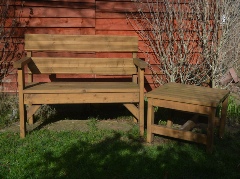 Garden Bench & Table